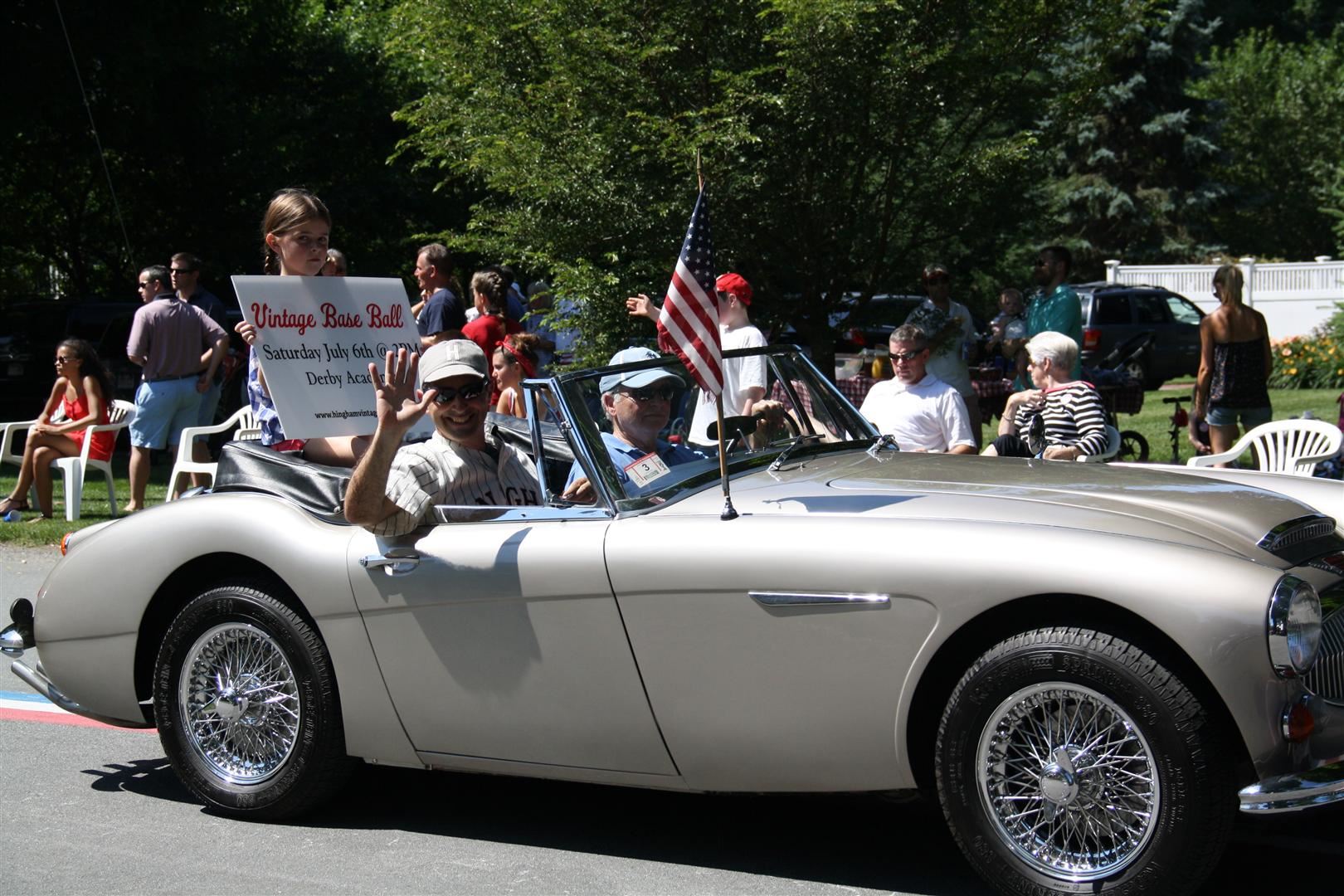 Vintage Baseball Game Procession